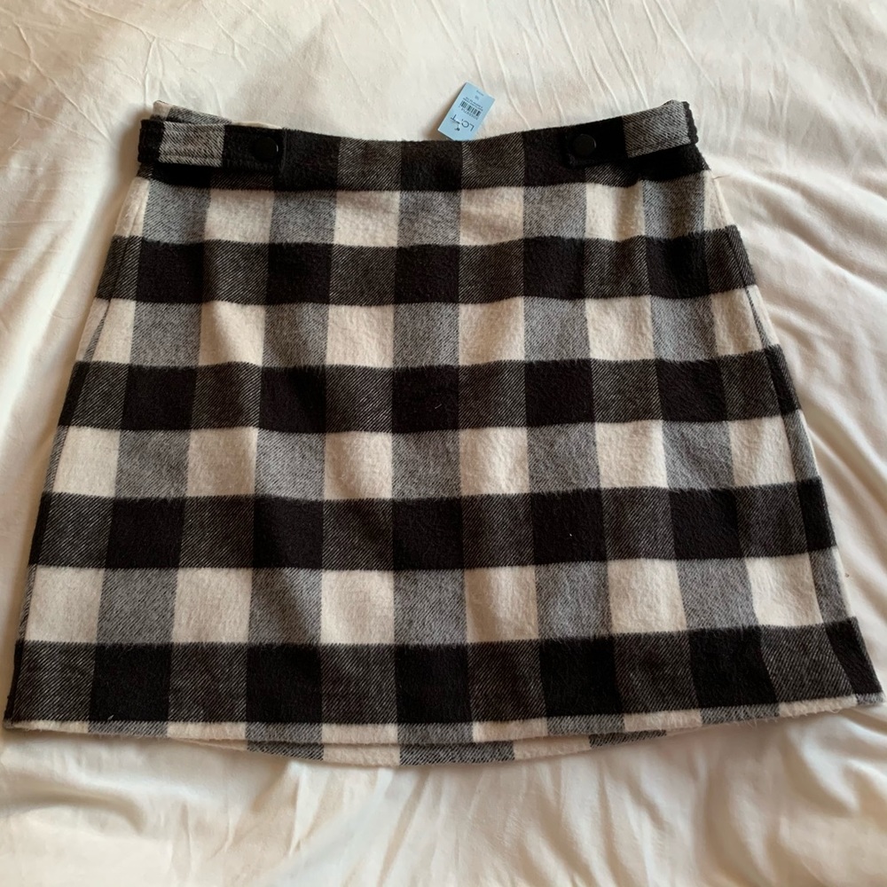 NEW:  LOFT A-Line Checker Skirt